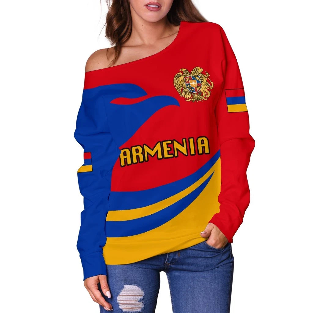 Armenia Women Off Shoulder Sweater Version