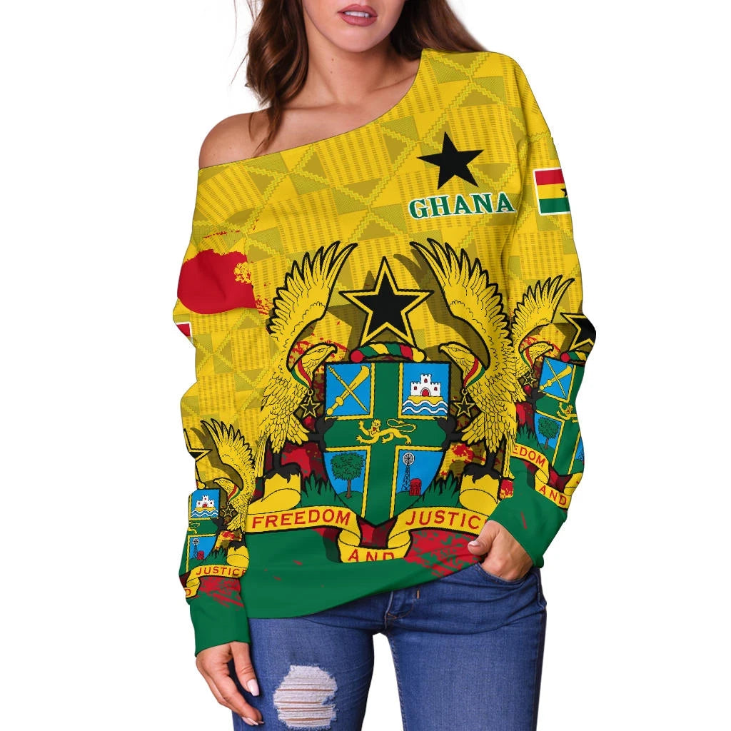 Ghana Special Off Shoulder Sweater