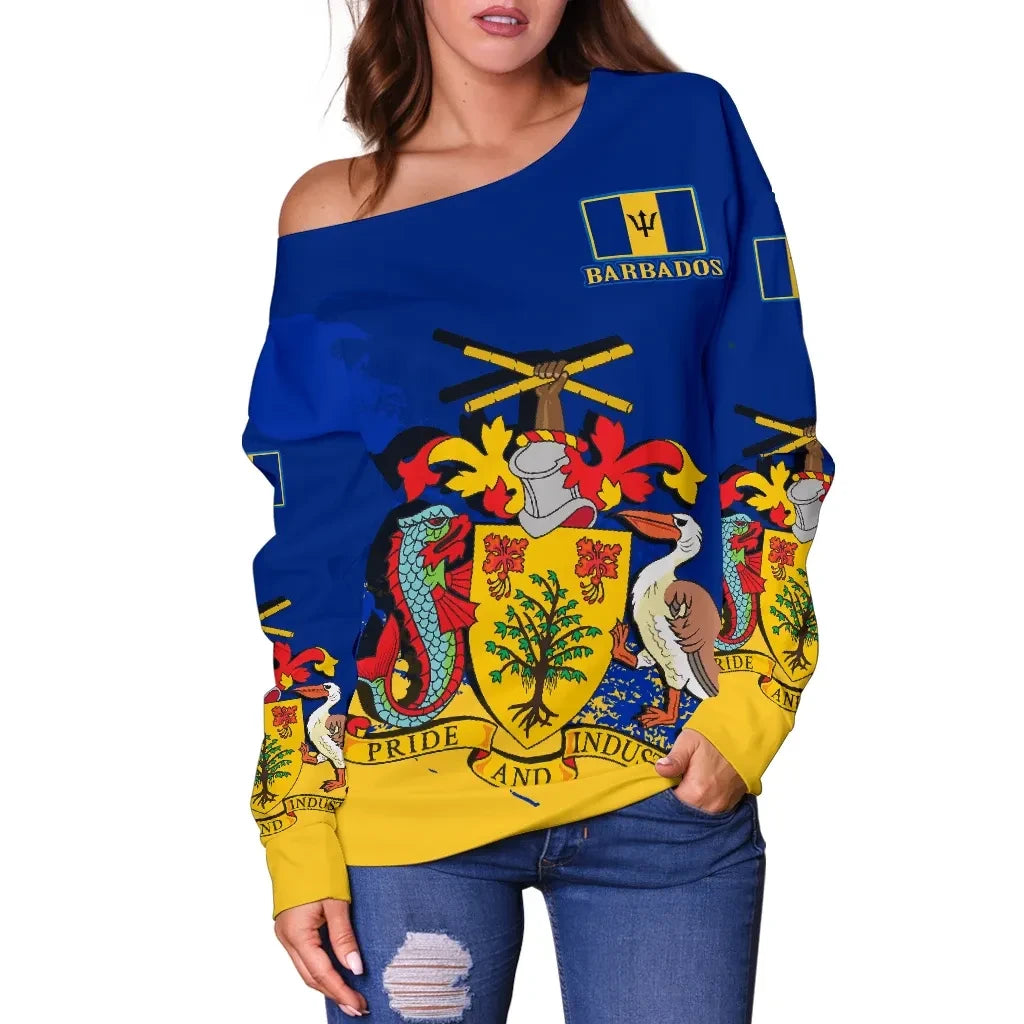Barbados Special Off Shoulder Sweater