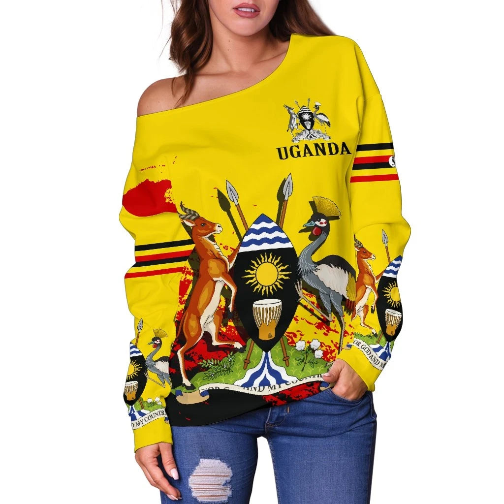 Uganda Special Off Shoulder Sweater