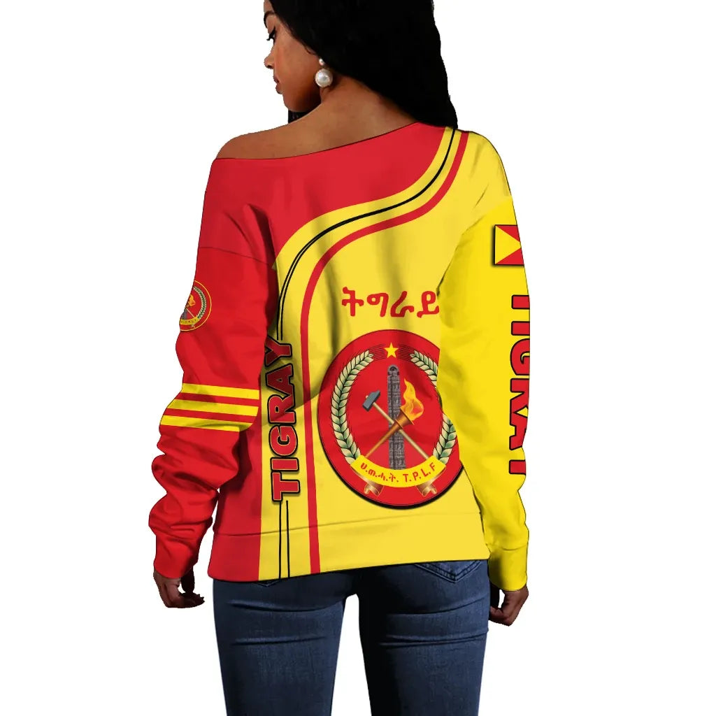 Tigray In Me Soul Off Shoulder Sweater