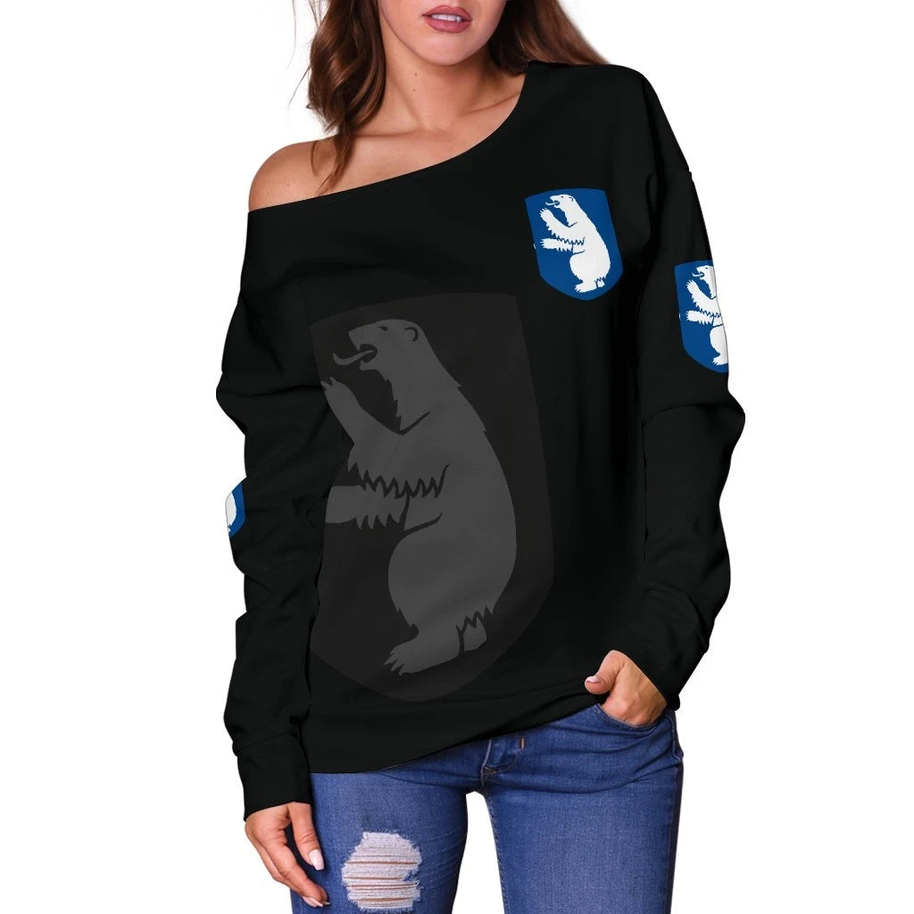 Greenland Women's Off Shoulder Sweater