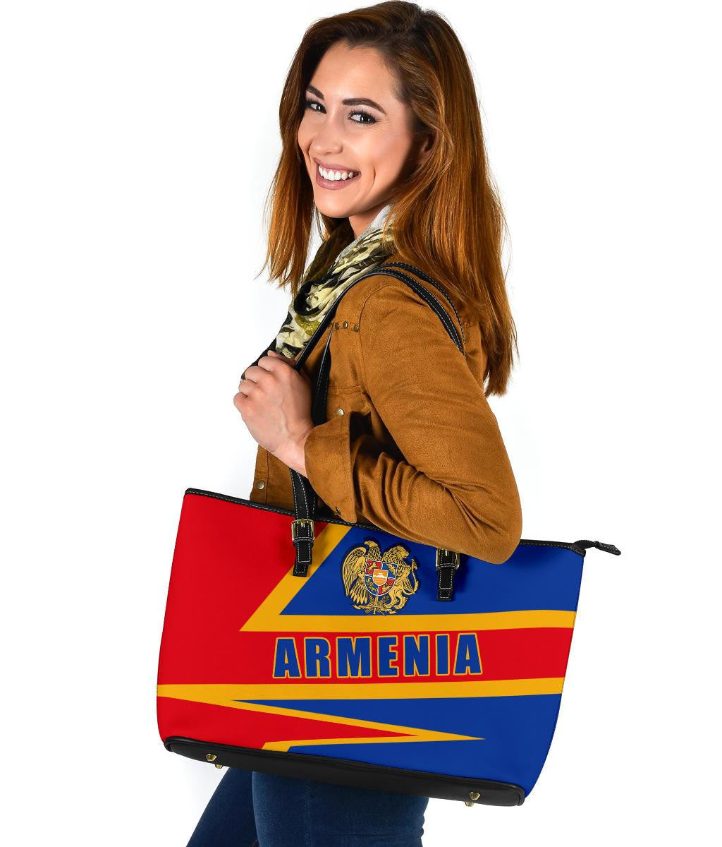 Armenia Leather Tote Bag Armenia Pride