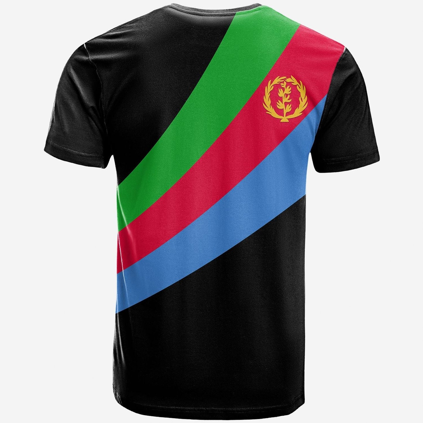 Custom Eritrea Special Flag T Shirt Black