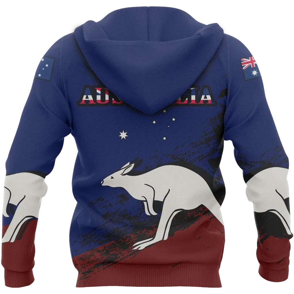 Australia Special Hoodie Unisex Printed Zip Hoodie