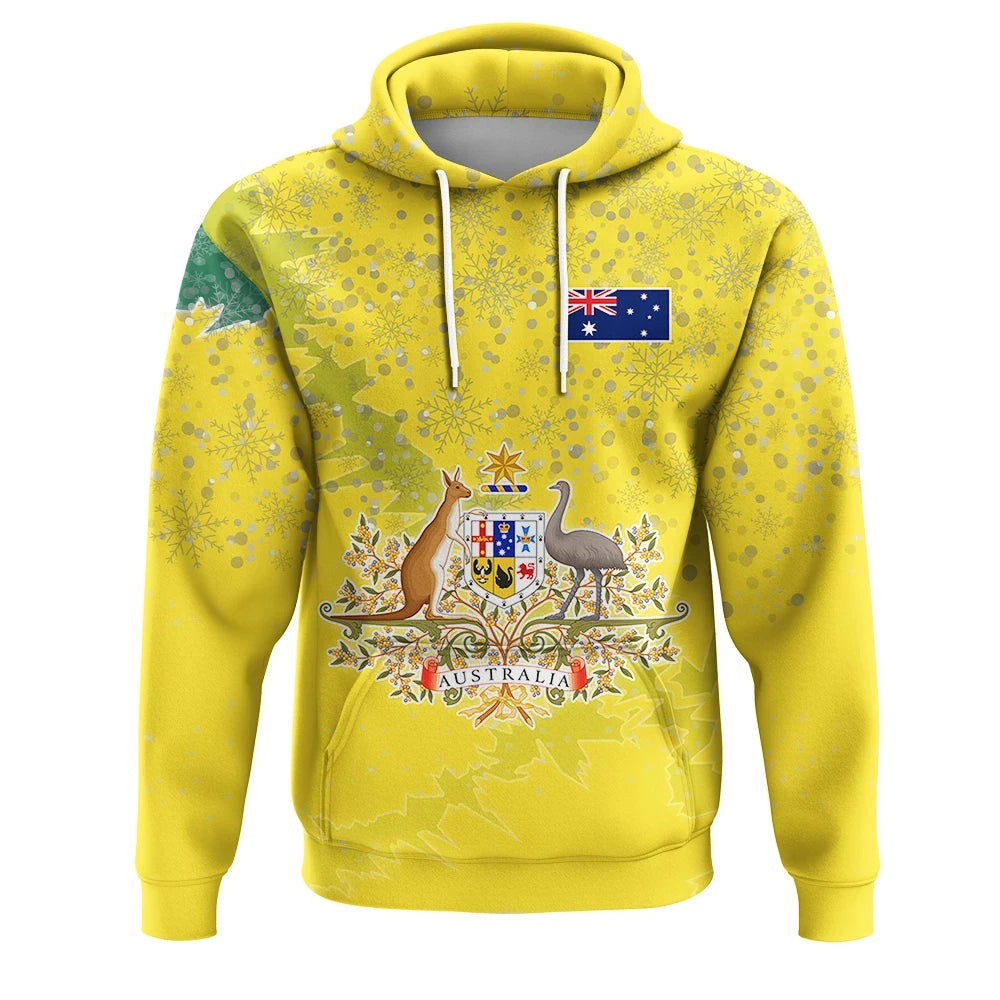 Australia Christmas Coat Of Arms Hoodie X Styl