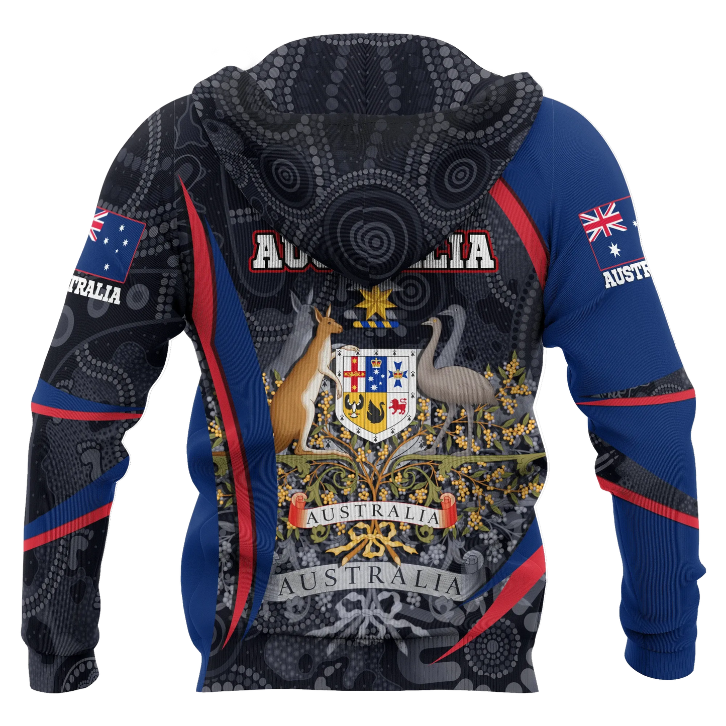 Australia Hoodie Australia Coat Of Arms Hoodie Aussie Spirit Unisex