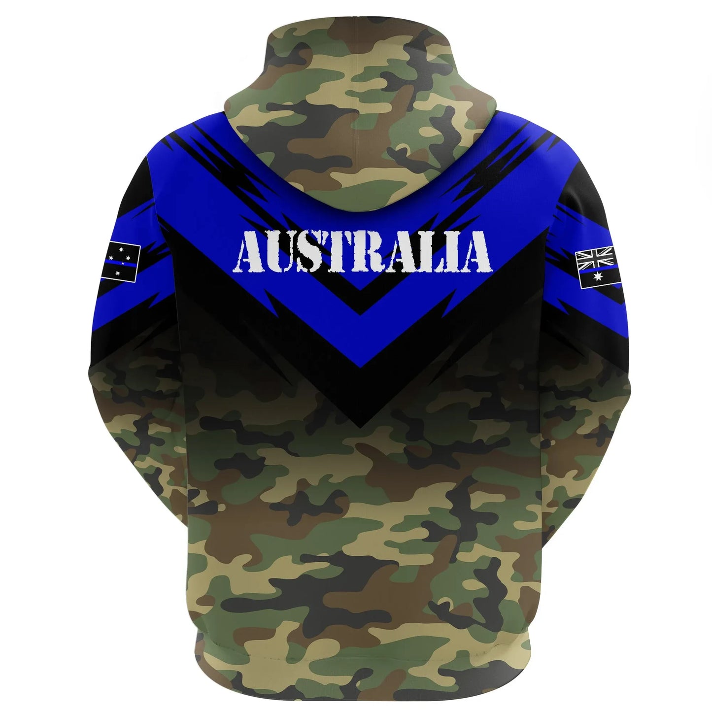 Australia Flag Hoodie Based Version Of The Thin Blue Line Symbol 5