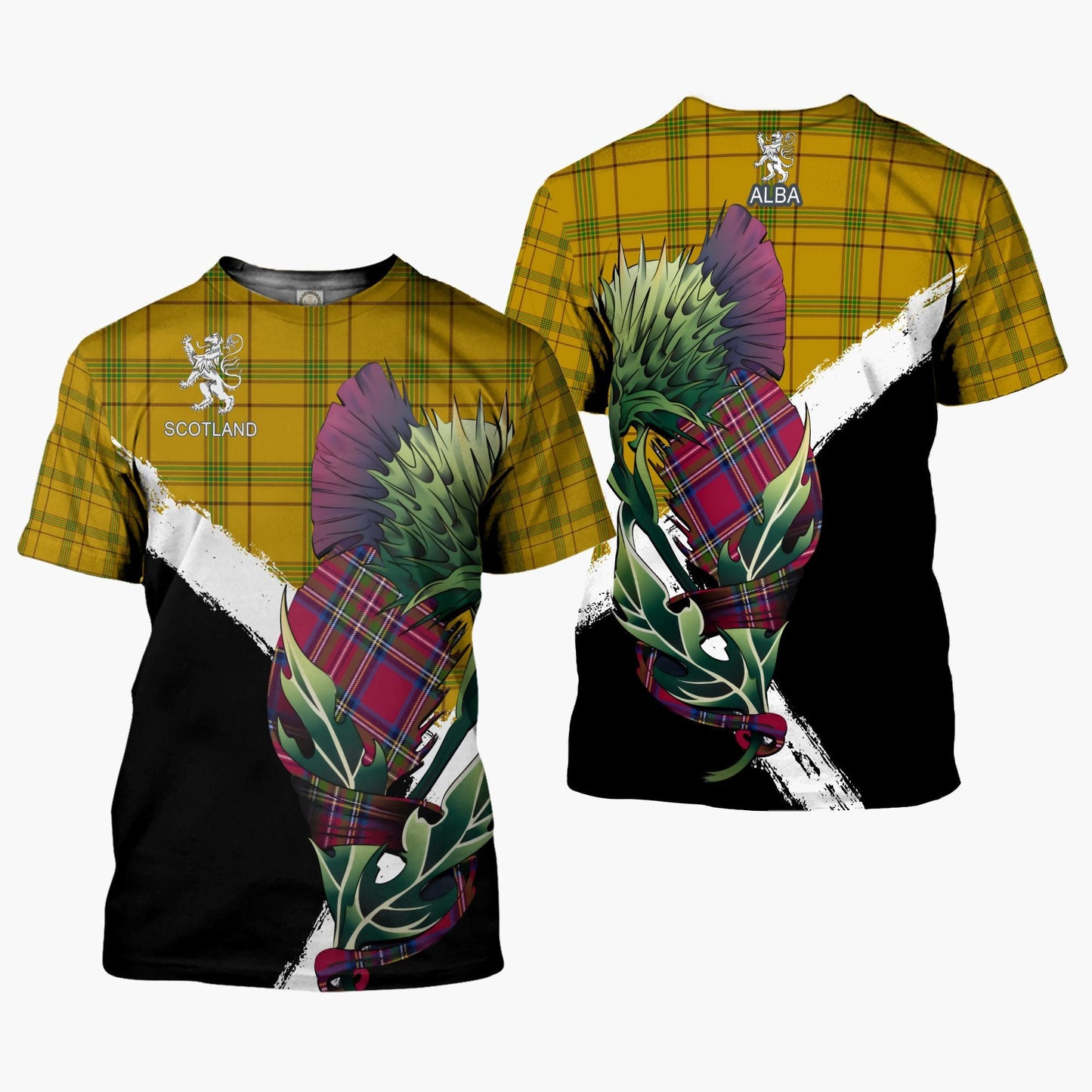 Printivon Houston Clan T Shirt Scottish Thistle Gift