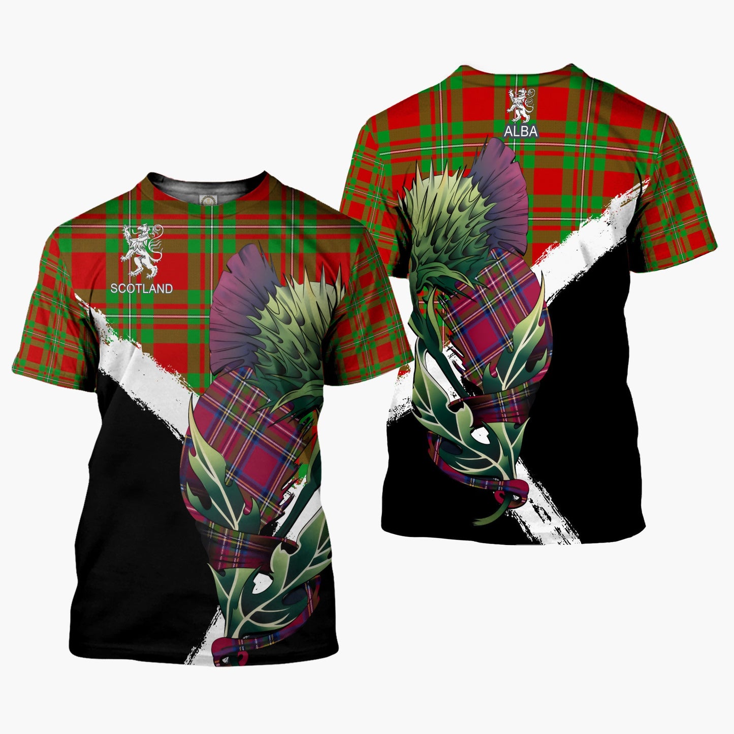 Printivon Grierson Clan T Shirt Scottish Thistle Gift