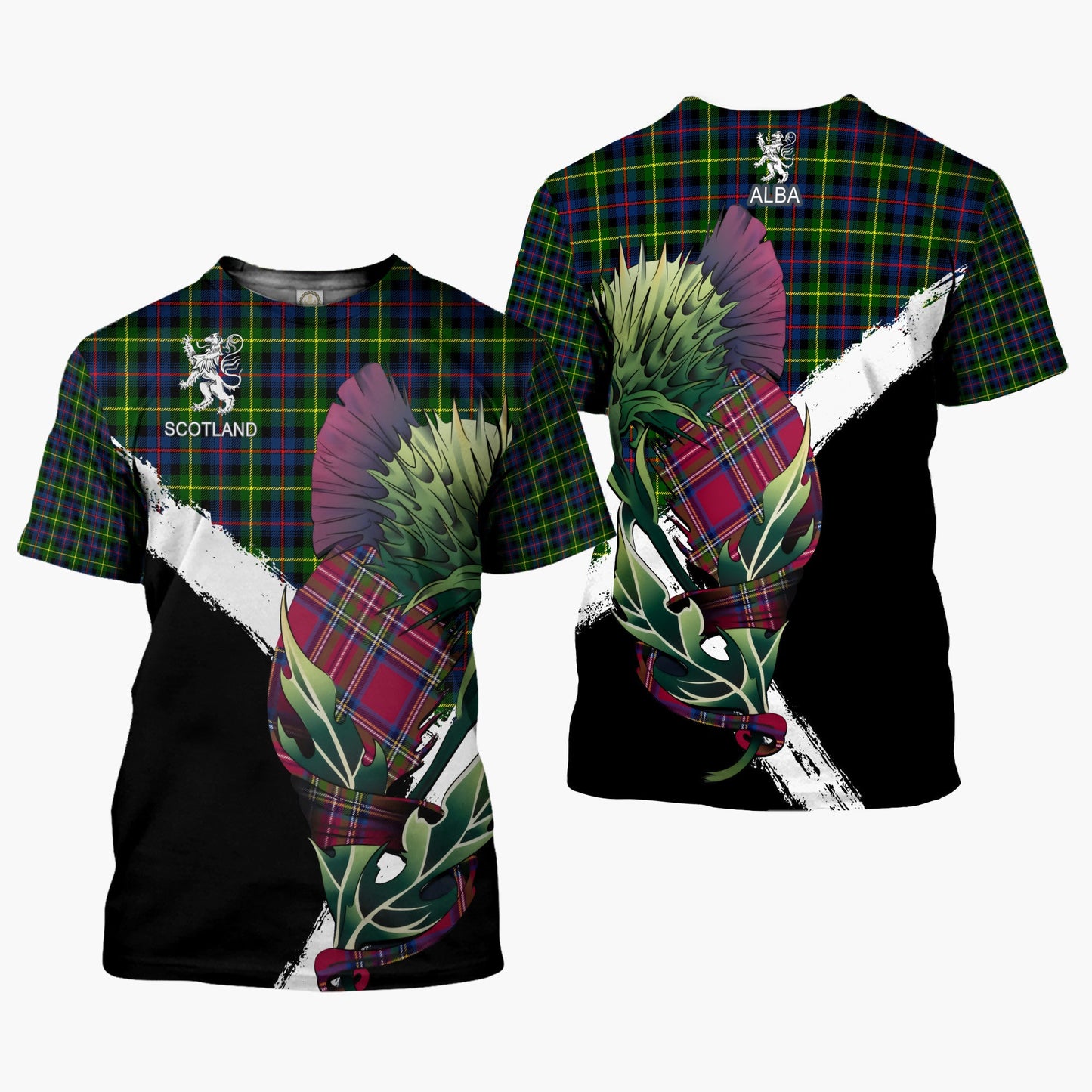 Printivon Farquharson Clan T Shirt Scottish Thistle Gift