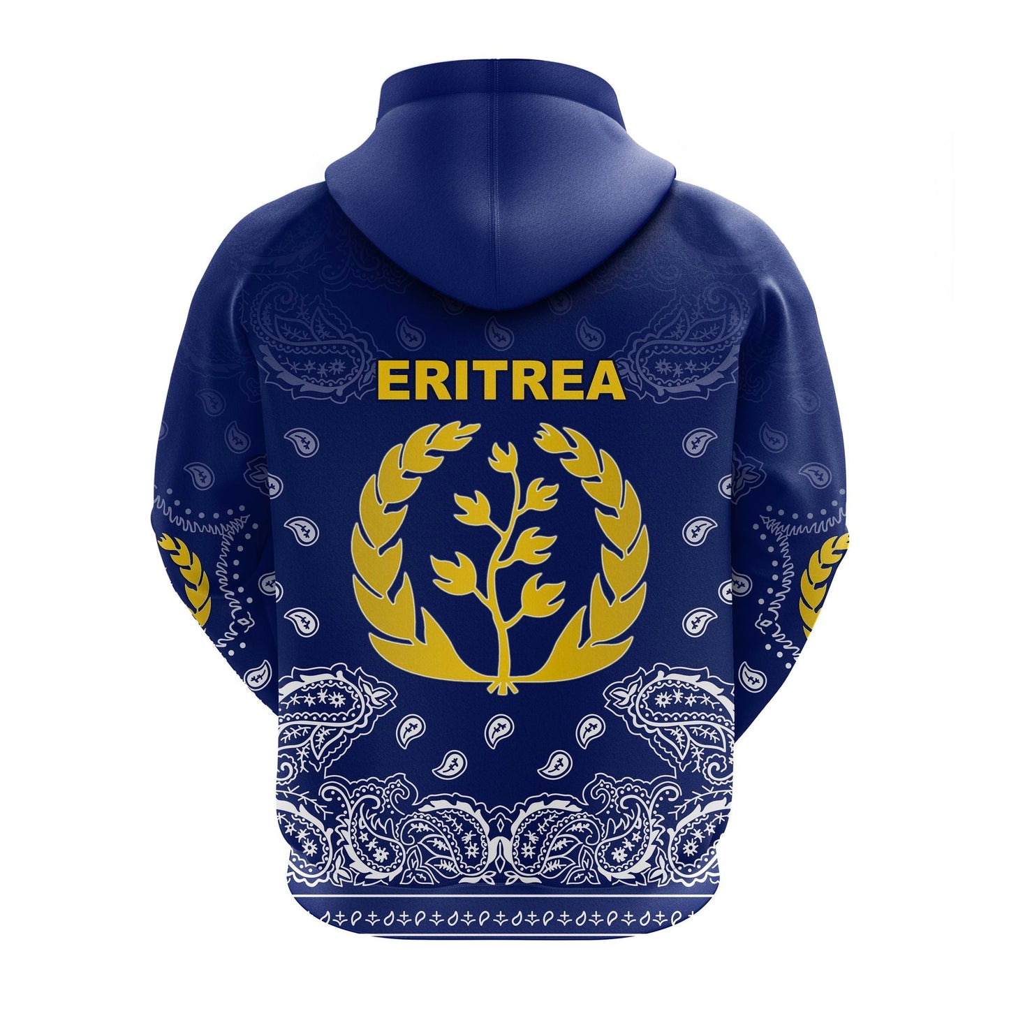 Eritrea Zip Hoodie Mix Pattern Paisley