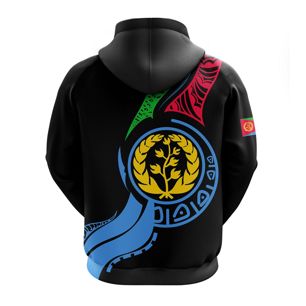 Eritrea Zip Up Hoodie Flag Map