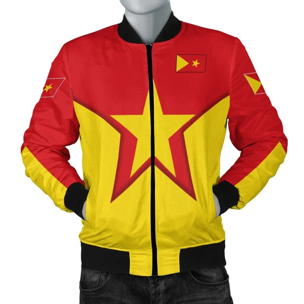 Jacket - Tigray Flag Star Bomber Jacket