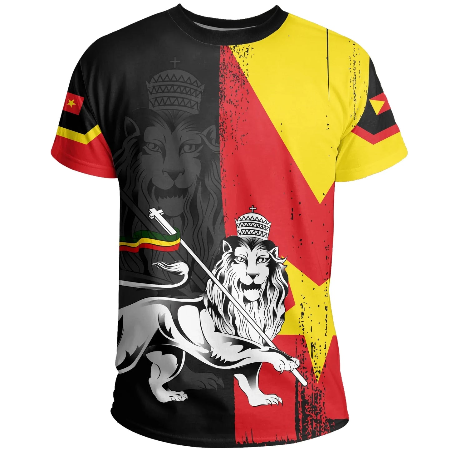 T-shirt - Lion of Judah Tee Tigray Flag