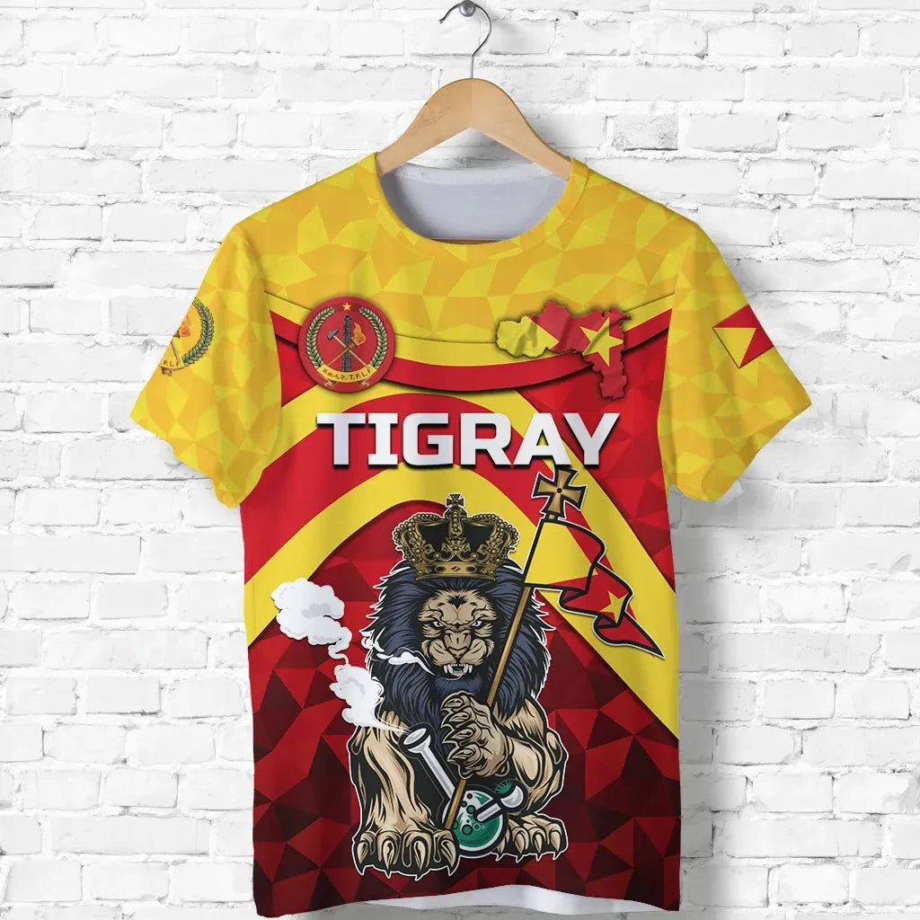 T-shirt - Tigray Vibes Version - Powerful Lion T-shirt