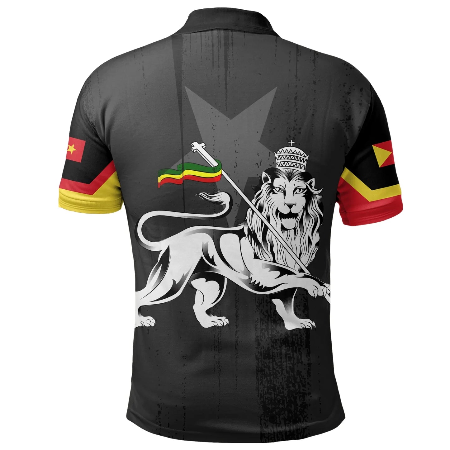 Polo Shirt - Lion of Judah Polo Shirt Tigray Flag
