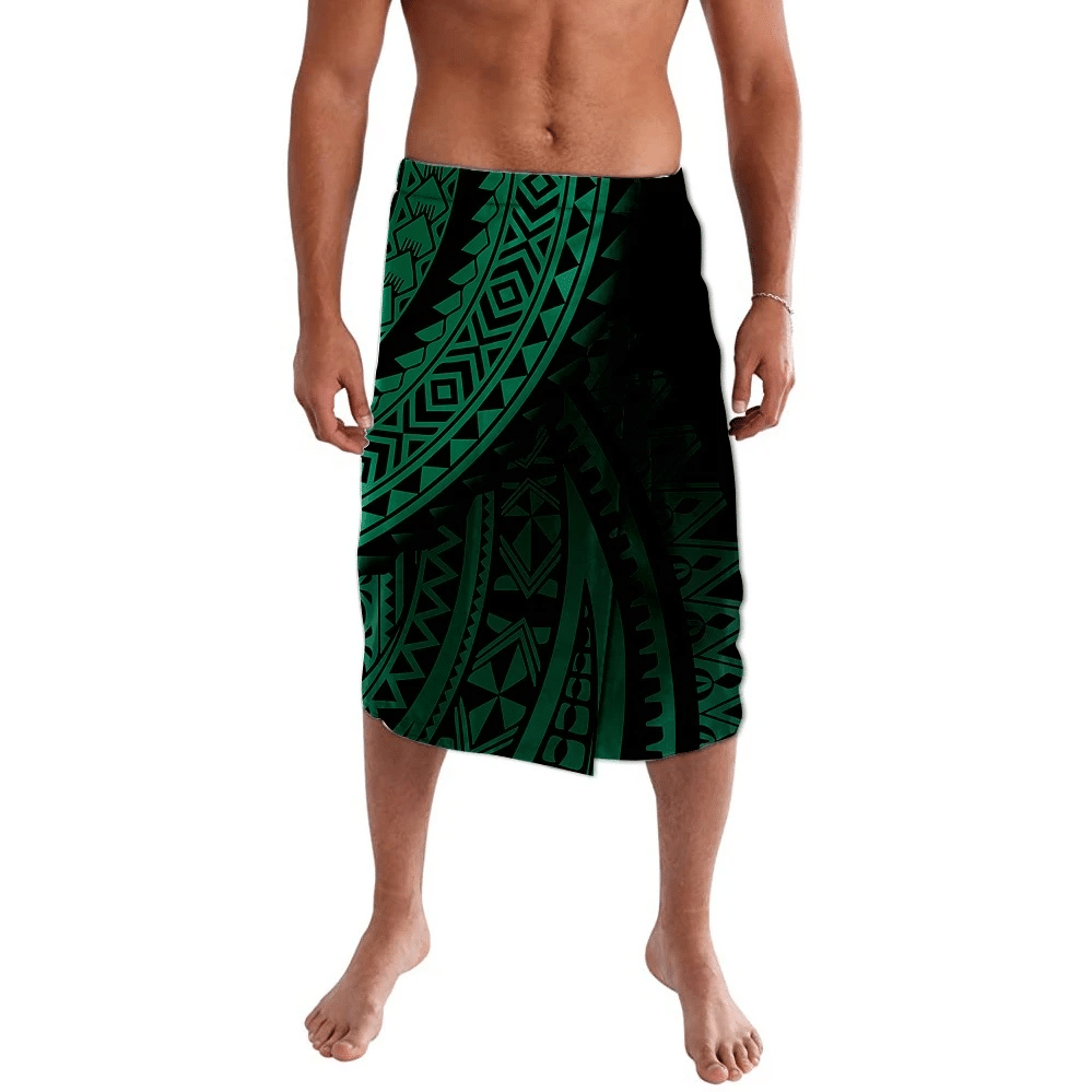 Polynesian Clothing - Polynesian Green Gradient Lavalava