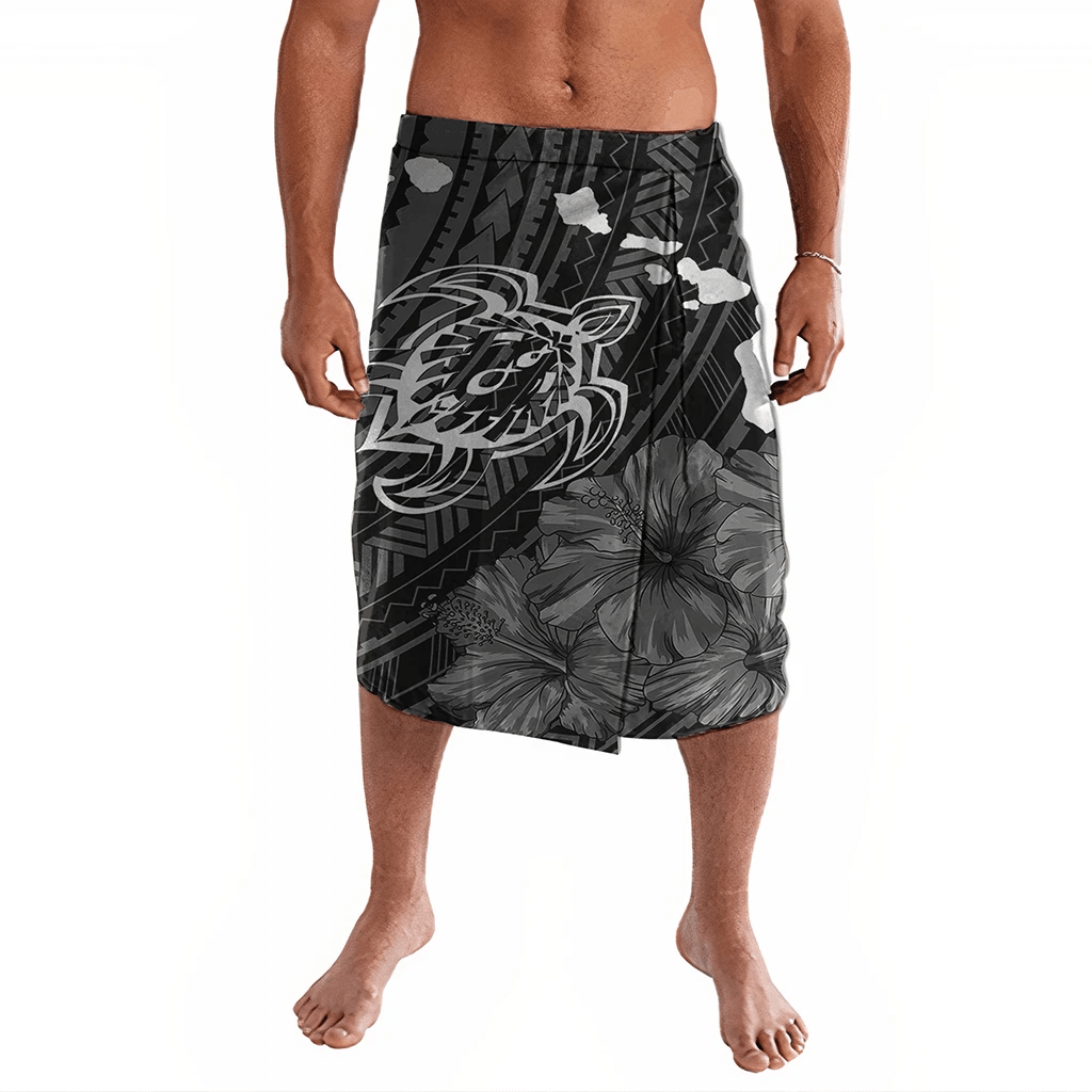 Polynesian Clothing - Hawaiian Hibiscus Sea Turtle Swim Polynesian Ie Faitaga