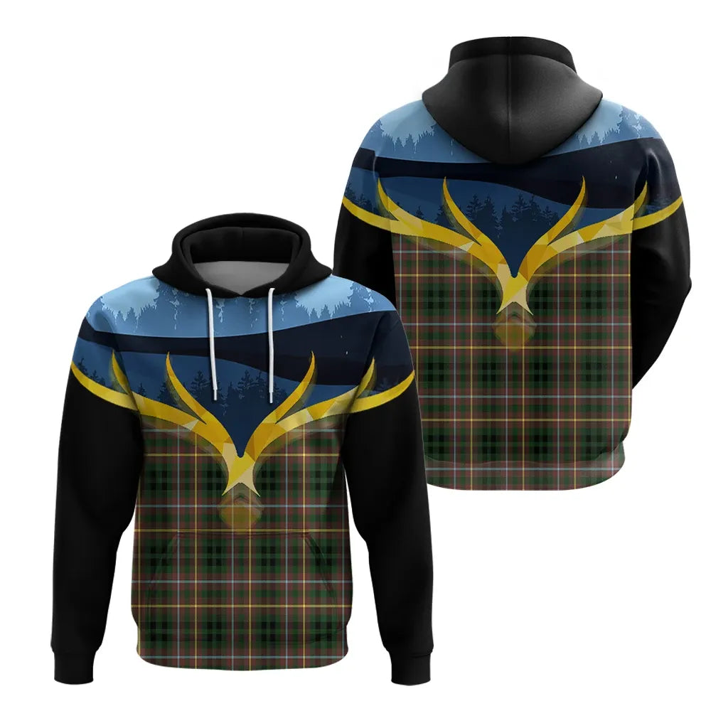 Printivon Buchanan Hunting Clan Night Of Deer Hoodie