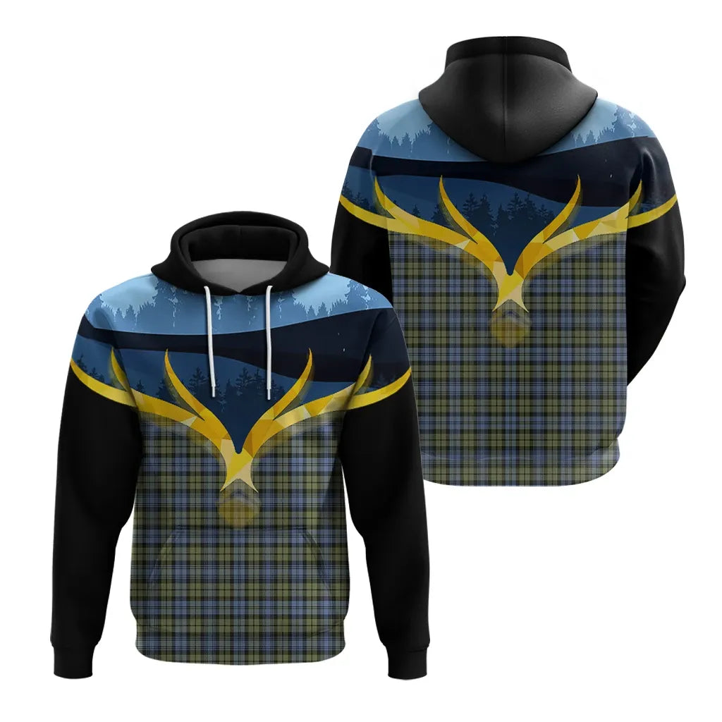 Printivon Campbell Faded Clan Night Of Deer Hoodie