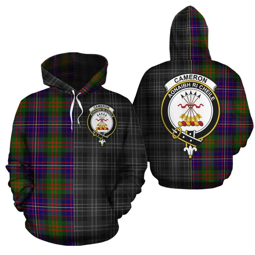 Printivon Cameron Of Erracht Modern Clan Half Of Me New Version Crest Tartan Hoodie