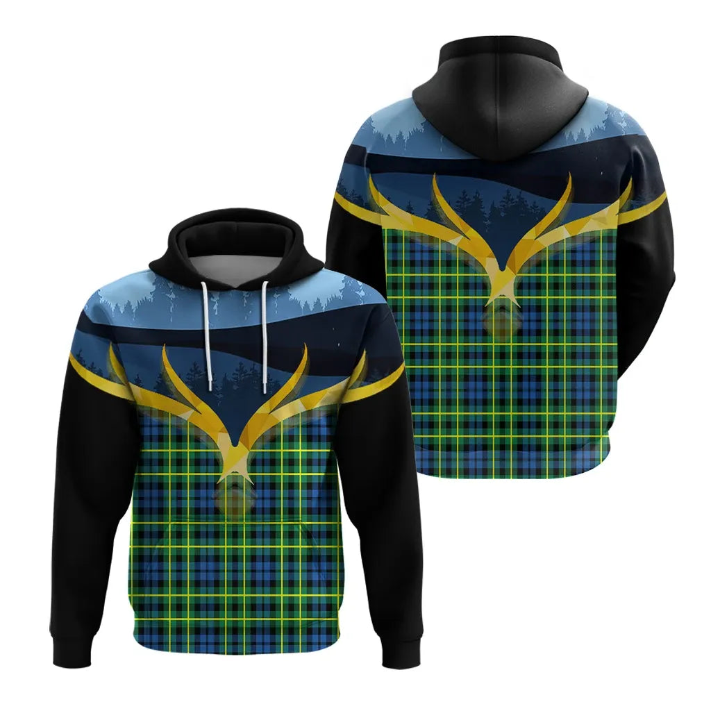Printivon Campbell Of Breadalbane Ancient Clan Night Of Deer Hoodie