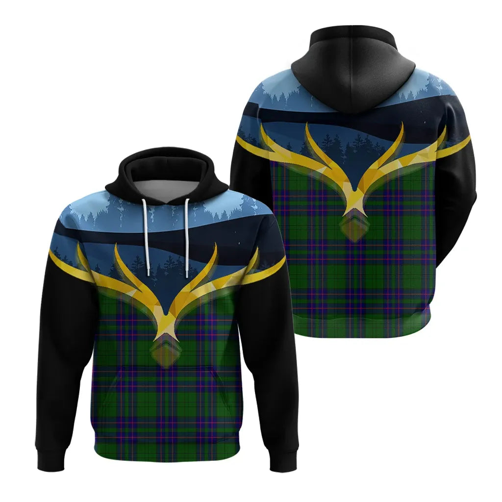 Printivon Lockhart Modern Clan Night Of Deer Hoodie