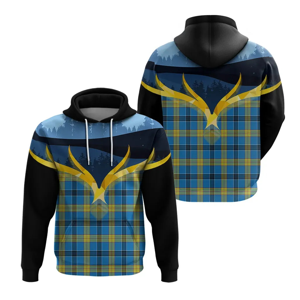 Printivon Laing Clan Night Of Deer Hoodie