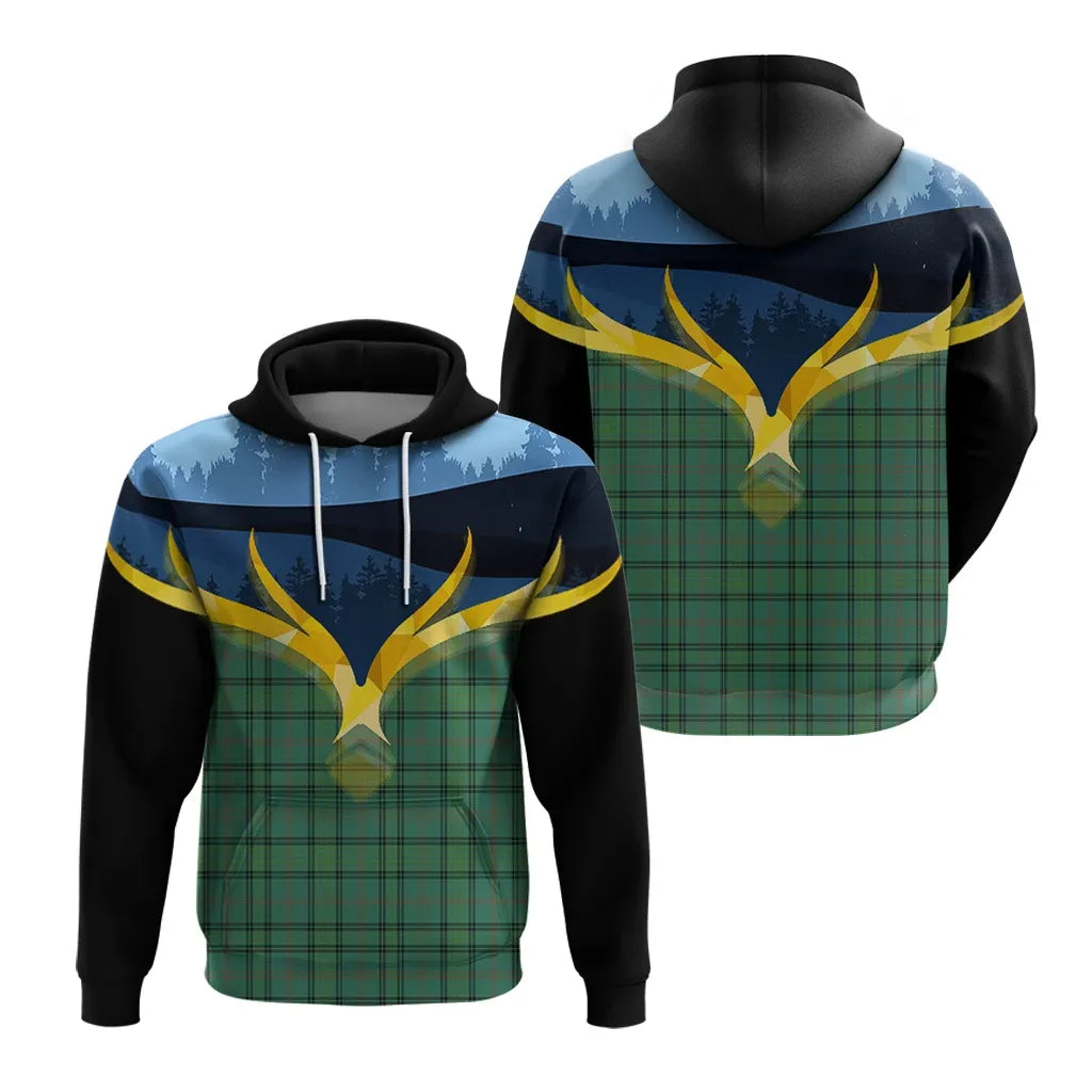 Printivon Ross Hunting Ancient Clan Night Of Deer Hoodie