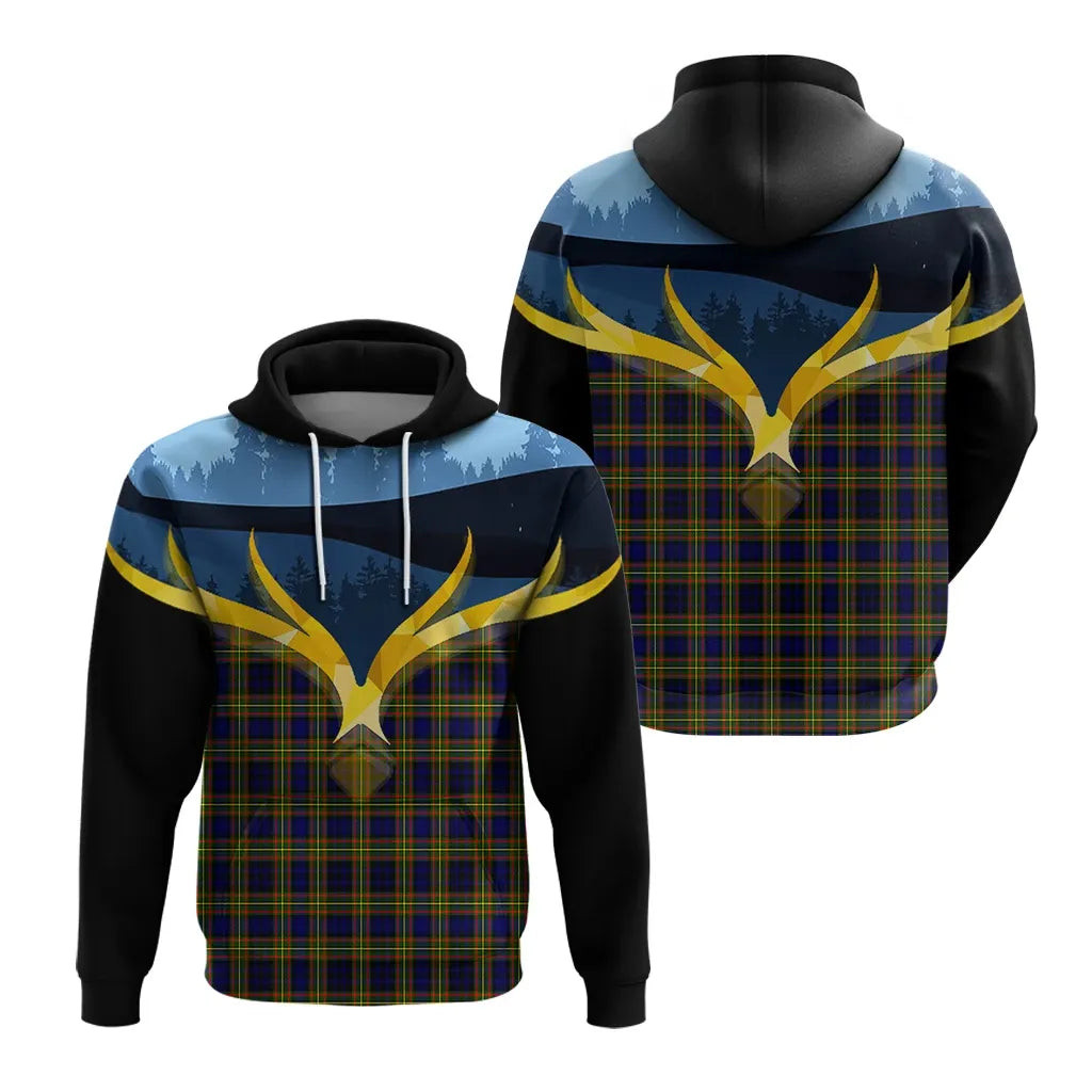 Printivon Clelland Modern Clan Night Of Deer Hoodie