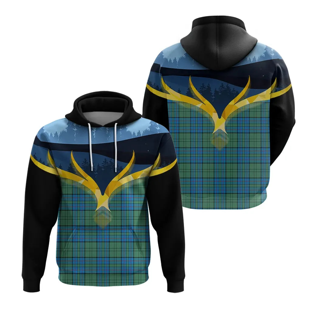 Printivon Lockhart Clan Night Of Deer Hoodie