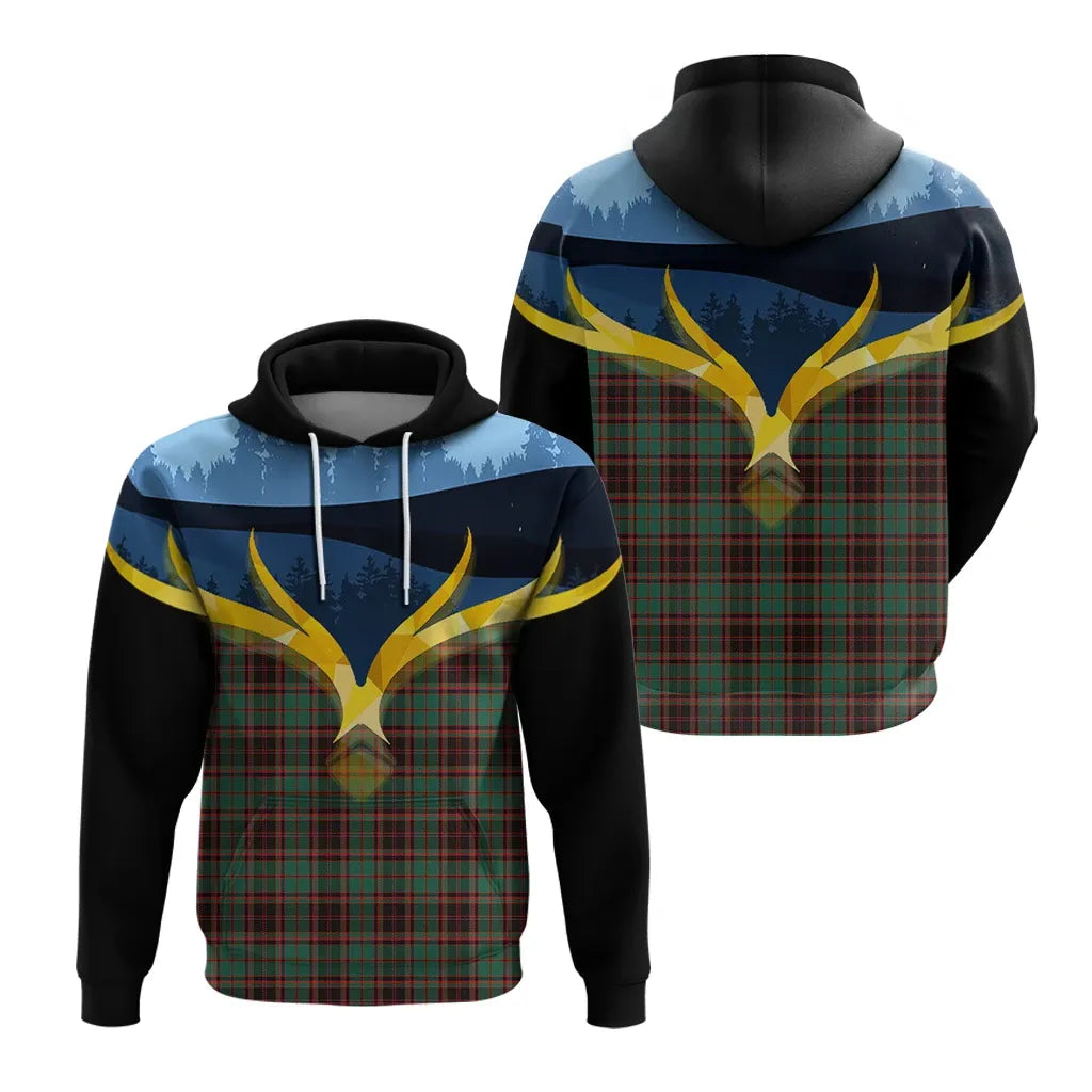 Printivon Buchan Ancient Clan Night Of Deer Hoodie