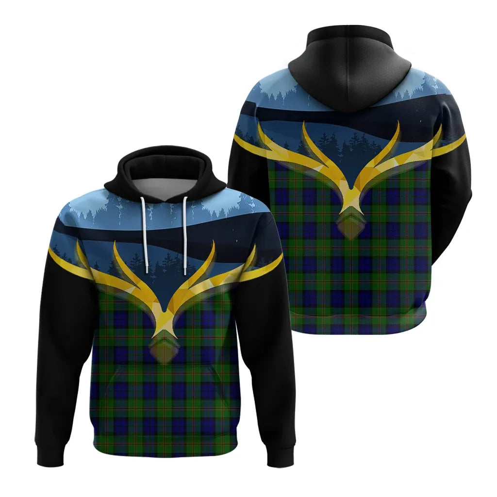Printivon Dundas Modern Clan Night Of Deer Hoodie