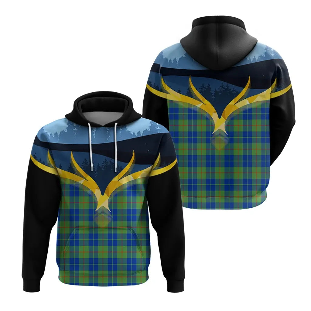 Printivon Barclay Hunting Ancient Clan Night Of Deer Hoodie