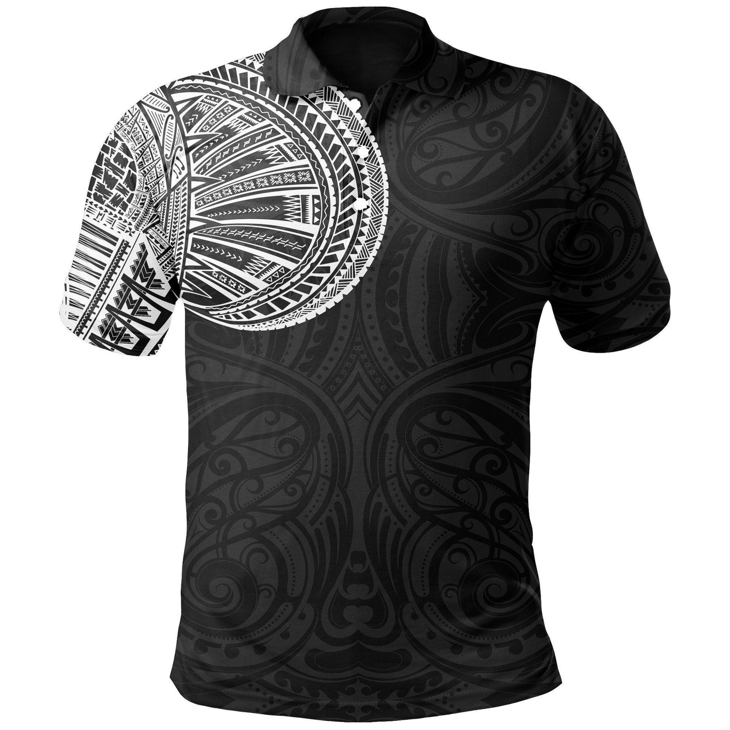 Polynesian Polo Shirt - Samoa Tribal Polo Shirt Maori Tattoo Roman Reigns