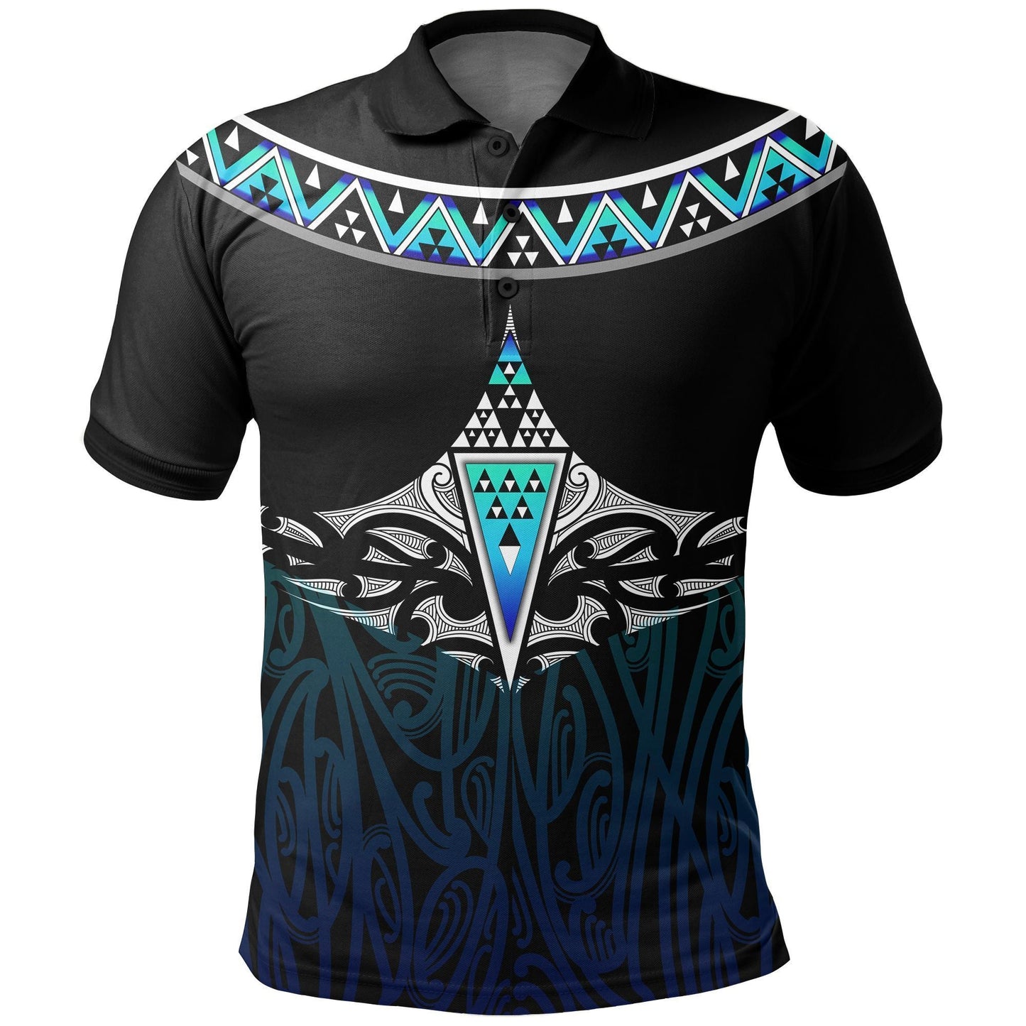 Polynesian Polo Shirt - New Zealand Maori Taniko Polo Shirt