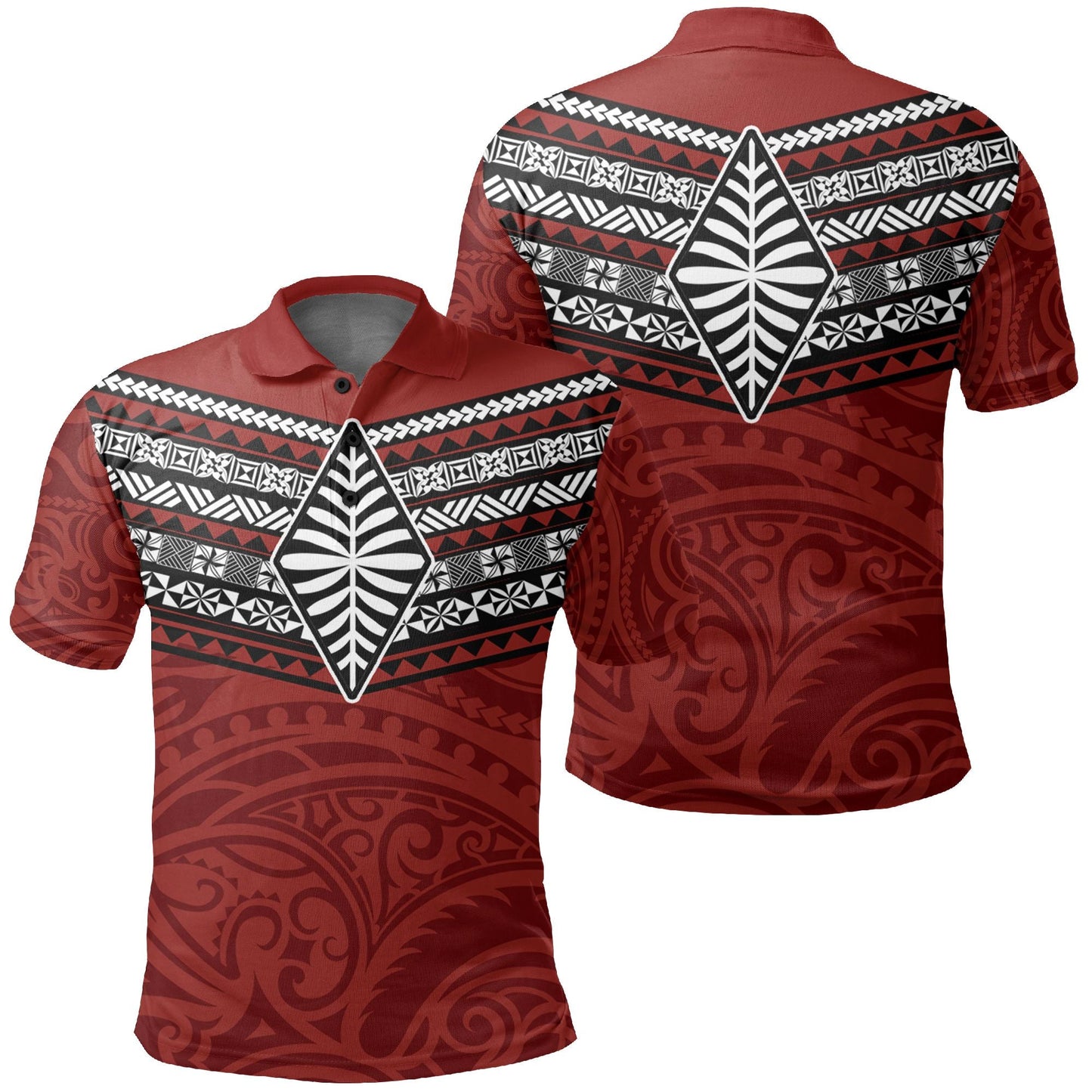Polynesian Polo Shirt - Tonga Polo Shirt Pattern Ngatu Tonga Polo Shirt