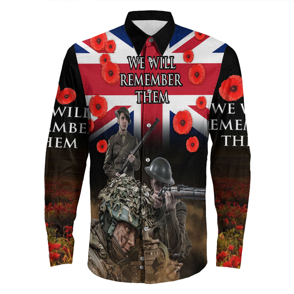 Rugbylife Clothing Remember The Sacrifice They Gave For Out Freedom Long Sleeve Button Shirt