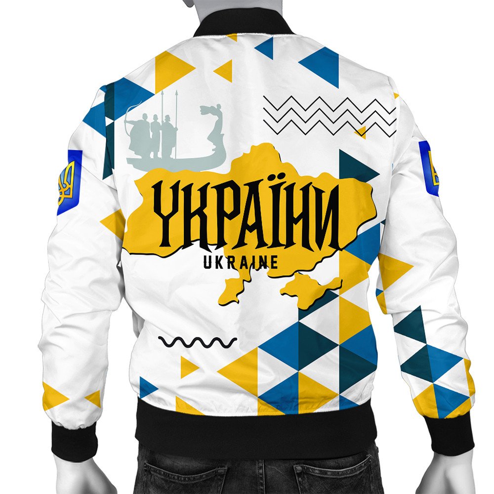 Ukraine Jacket Ukraine Geo Style Bomber Jacket