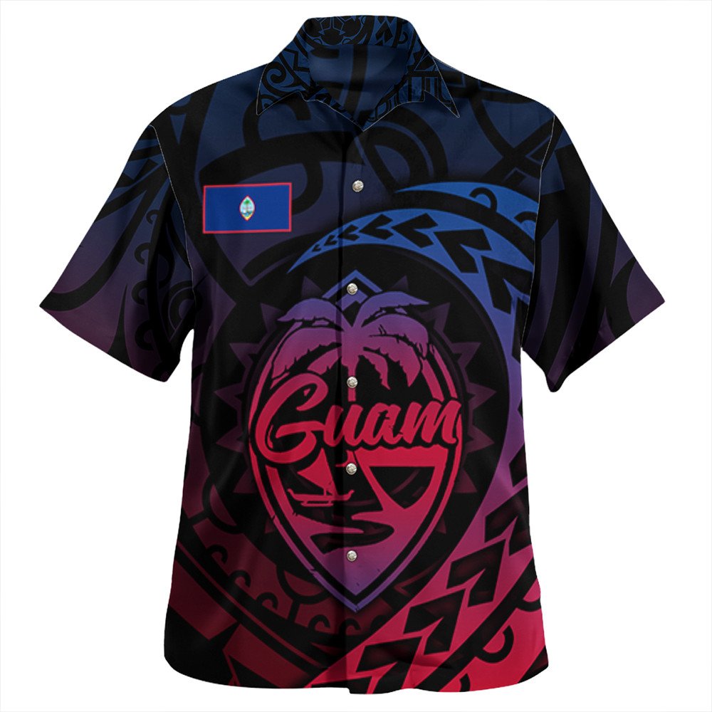 Polynesian Hawaiian Shirt - Guam Rising Style Hawaiian Shirt