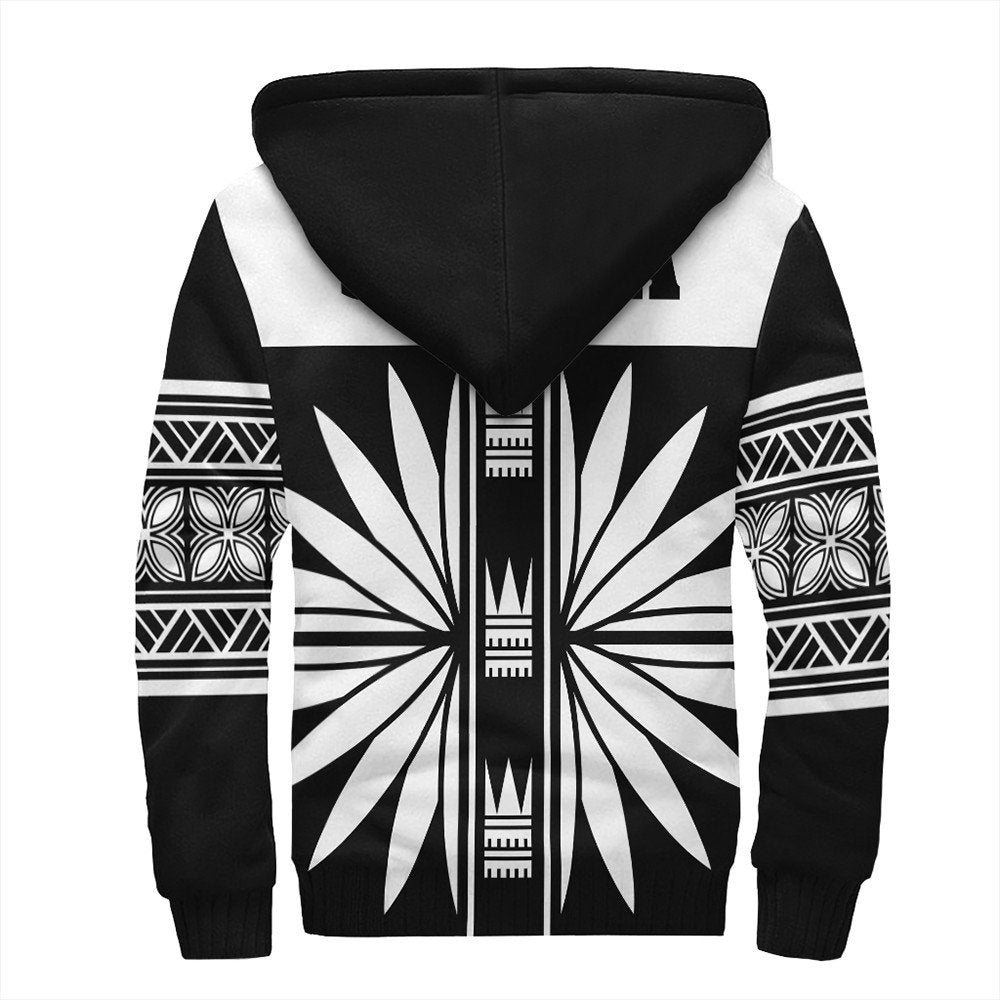Polynesian Hoodie Samoa Black Saturday Sherpa Hoodie