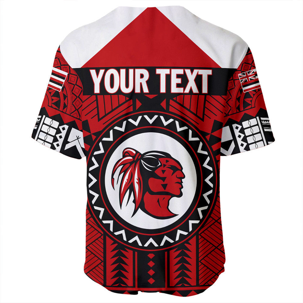 Polynesian Baseball Jersey Personalized Hawaiian High Kahuku Baseball Jersey