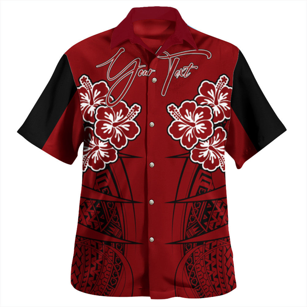 Polynesian Shirt - Personalized Hawaii Spearhead Hibiscus Polynesian Beach Shirt