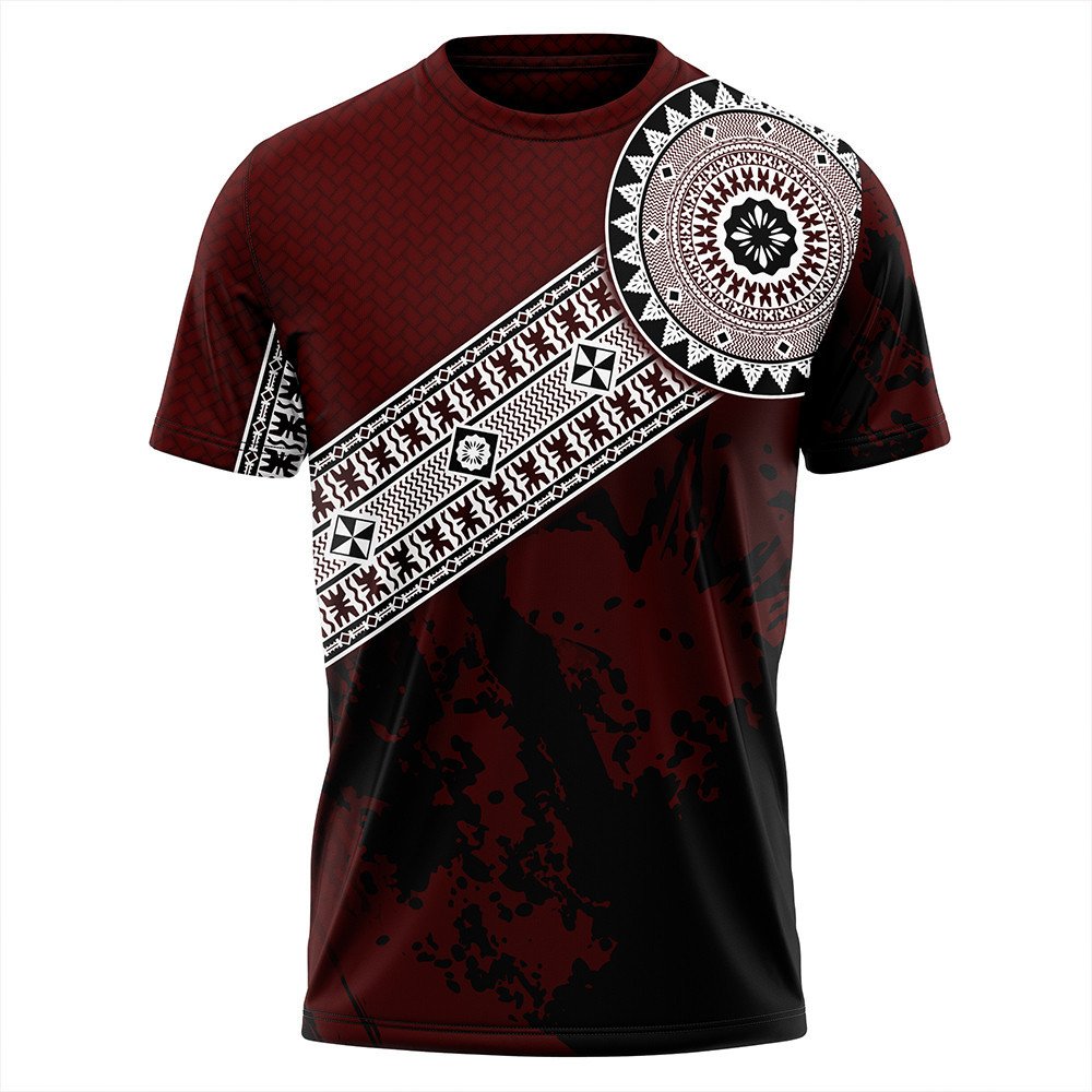 Polynesian T Shirt Fiji Masa Paint Style T Shirt