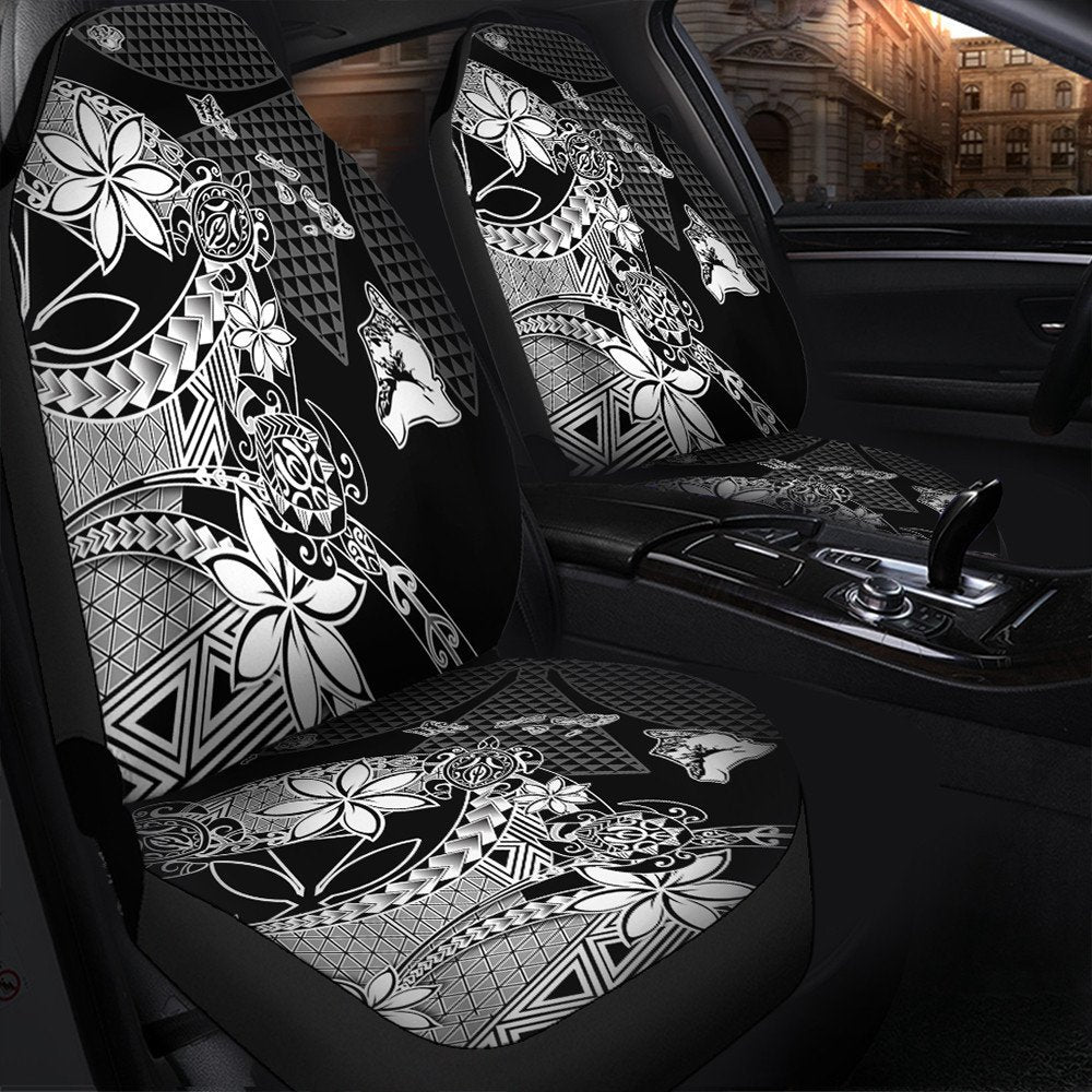 Polynesian Pride Car Accessories Kanaka Black Kakau Hawaiian Car Seat Covers