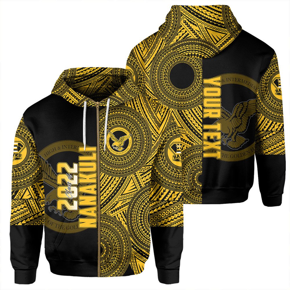 Polynesian Pride Hoodie Hawaii Class Of Nanakuli Zip Hoodie