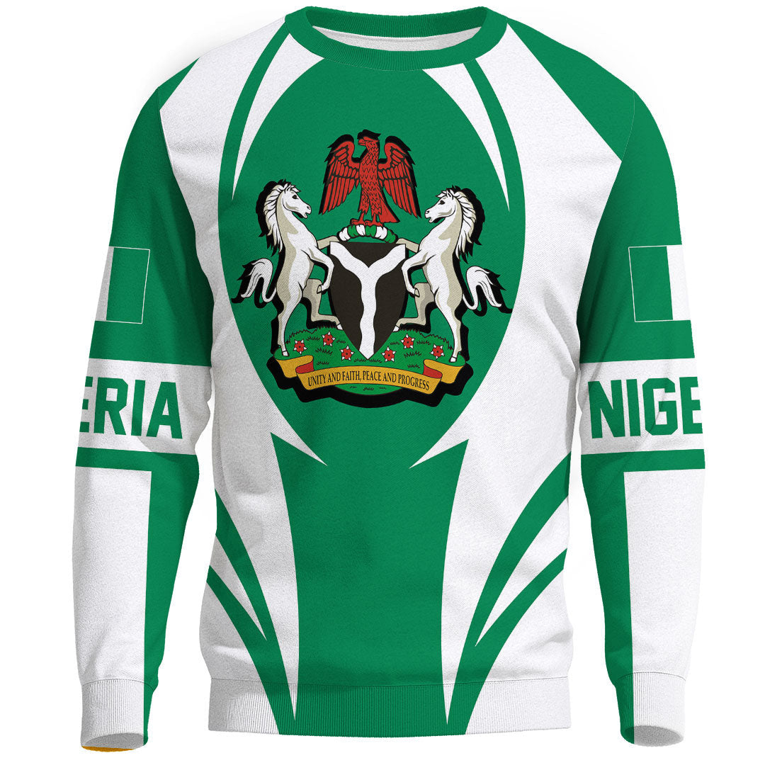 Clothing Nigeria Action Flag Sweatshirts