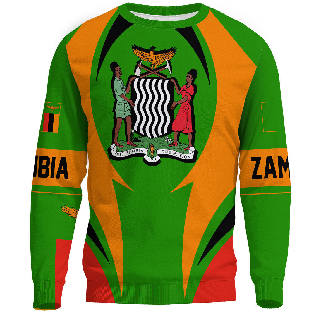 Clothing Zambia Action Flag Sweatshirts