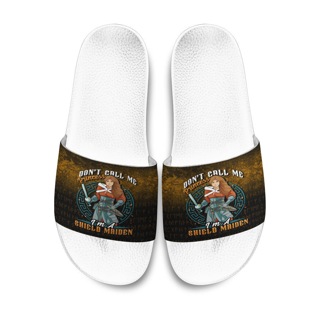 Slide Sandals Im A Shield Maiden Slide Sandals
